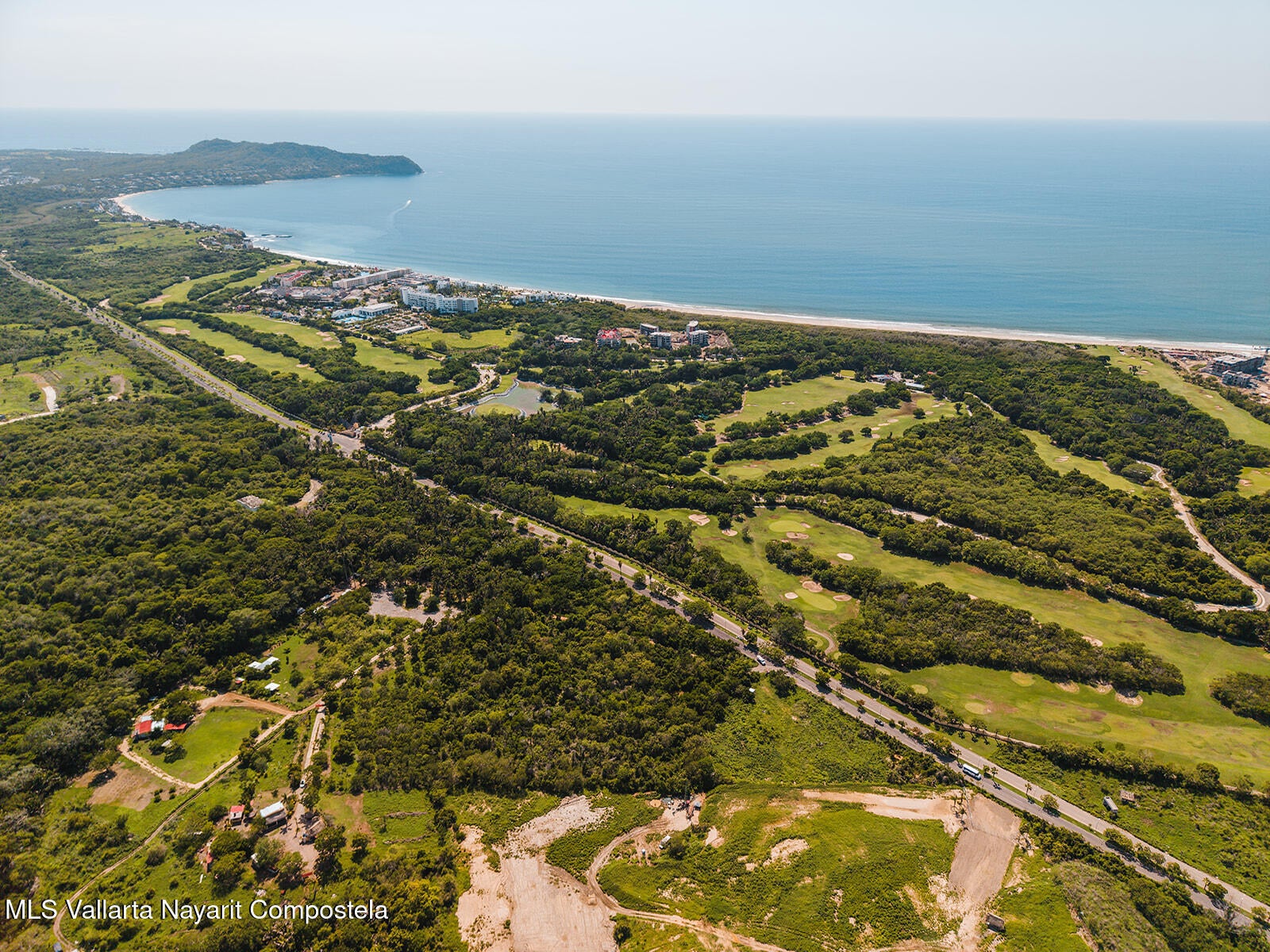 Aerial ocean view across Lote Ochoa and the Litibú coast